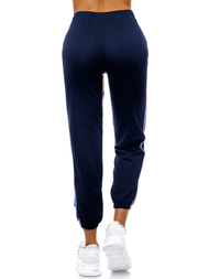 Дамски долнища на анцуг тъмносиньо OZONEE JS/1020/C4