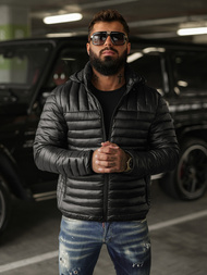 Мъжко яке черна OZONEE JS/16M9336/392BZ