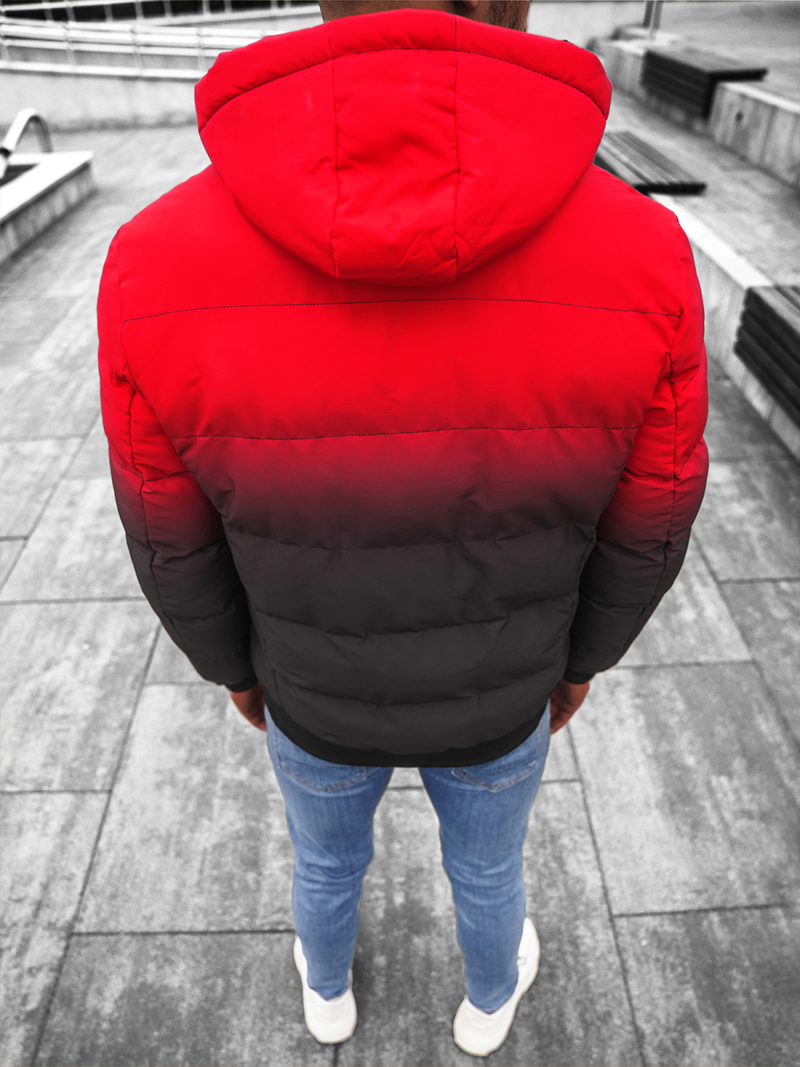 Мъжко яке червено/черна OZONEE JS/M760/270