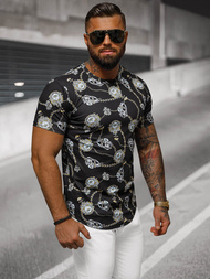 Мъжка тениска черен OZONEE O/PT012