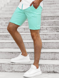 Къси панталони джинс ментово OZONEE DJ/1013