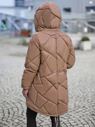 Дамско яке камел OZONEE JS/5M3189/84Z