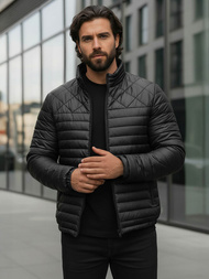 Мъжко яке черна OZONEE JS/16M9328/392BZ