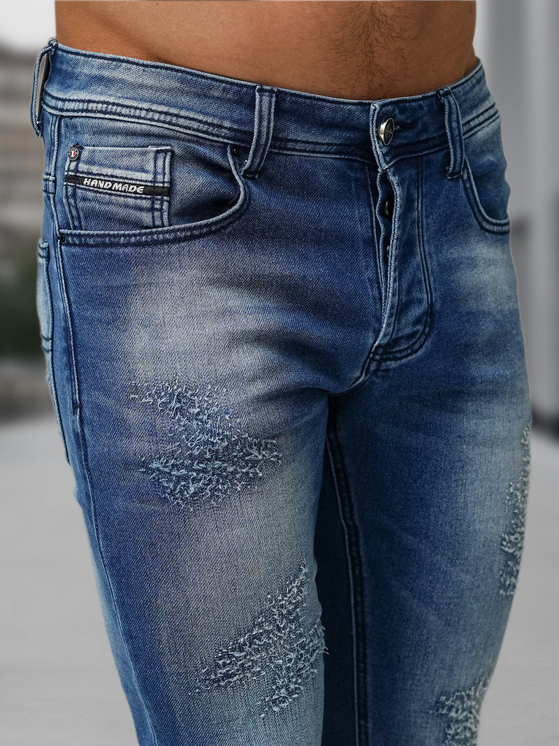 Мъжки дънки тъмносиньо OZONEE NB/MP0009BS