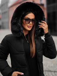 Дамско яке черно OZONEE JS/16M9099/392Z