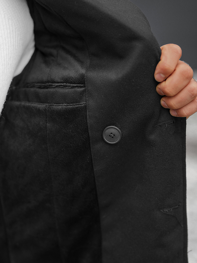 Мъжко палто черен OZONEE JS/79M3123Z