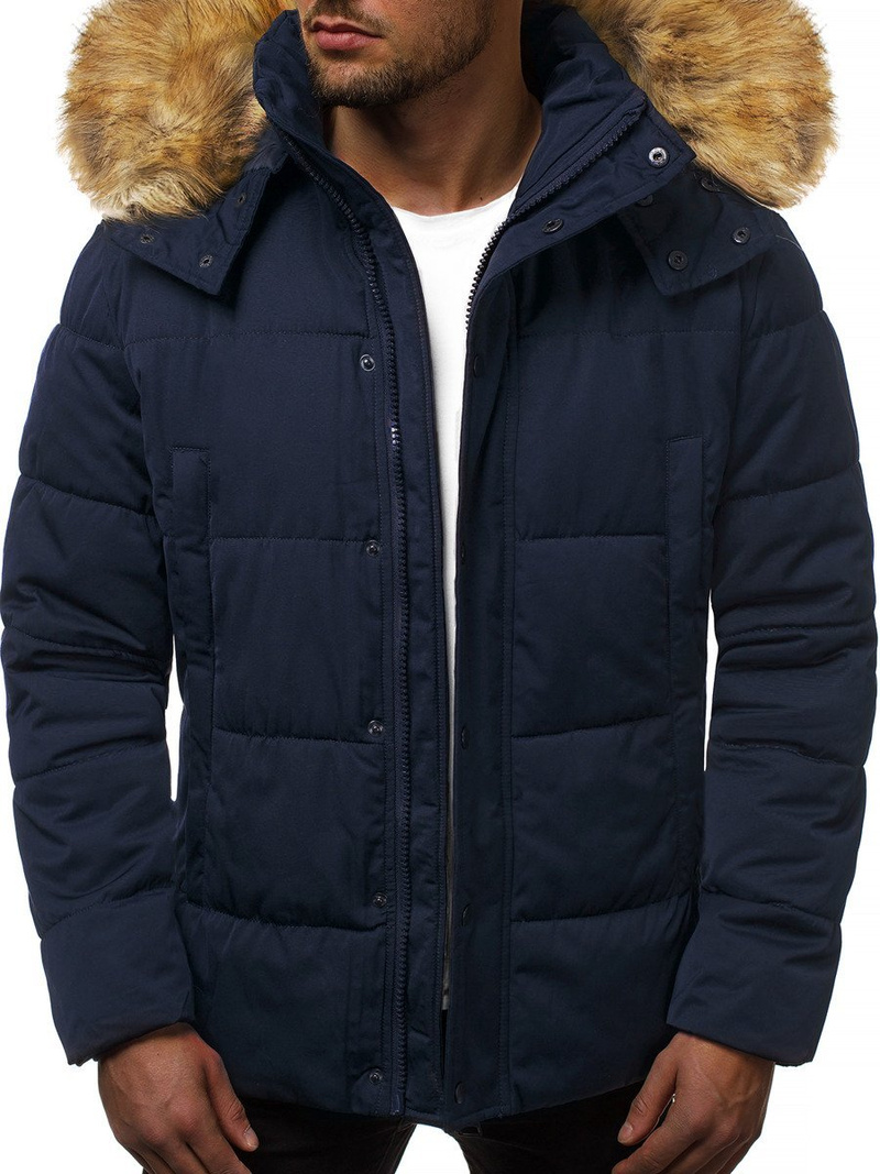 Мъжко яке тъмнсиня OZONEE JD/336