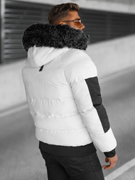 Мъжко яке бяла OZONEE O/M798Z