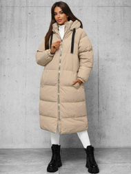 Дамско яке бежова OZONEE JS/5M3163/62Z