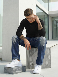 Мъжки дънки синьо OZONEE O/KK2885Z