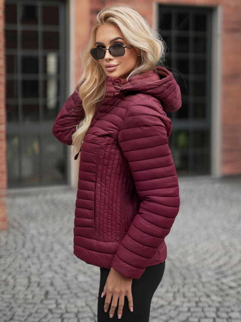 Дамско яке бордо OZONEE JS/11Z8228Z