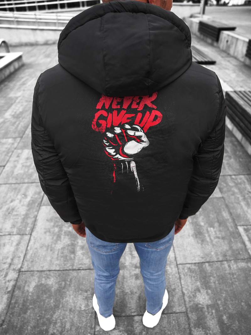 Мъжко яке червено/черна OZONEE JS/M760/270