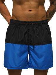 Мъжки плувни шорти черно-синьо OZONEE JS/HM060