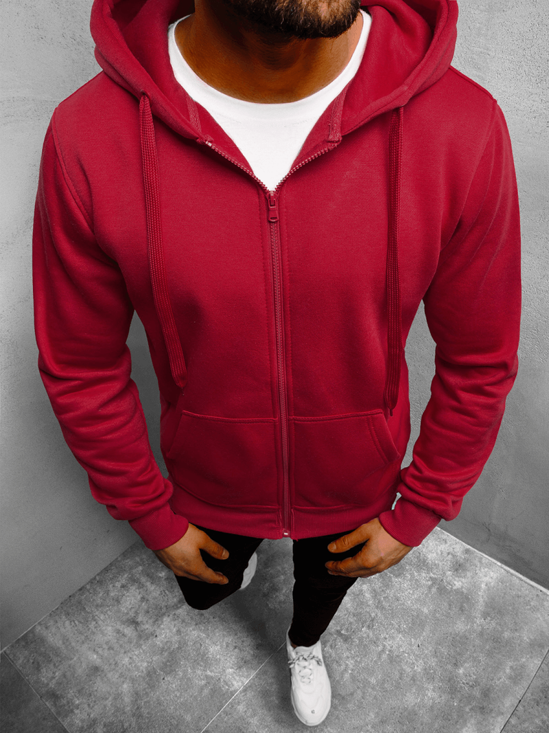 Мъжки суитшърт бордо OZONEE JS/2008Z