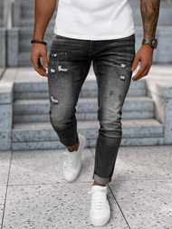 Мъжки дънки черни OZONEE NB/MP0169G