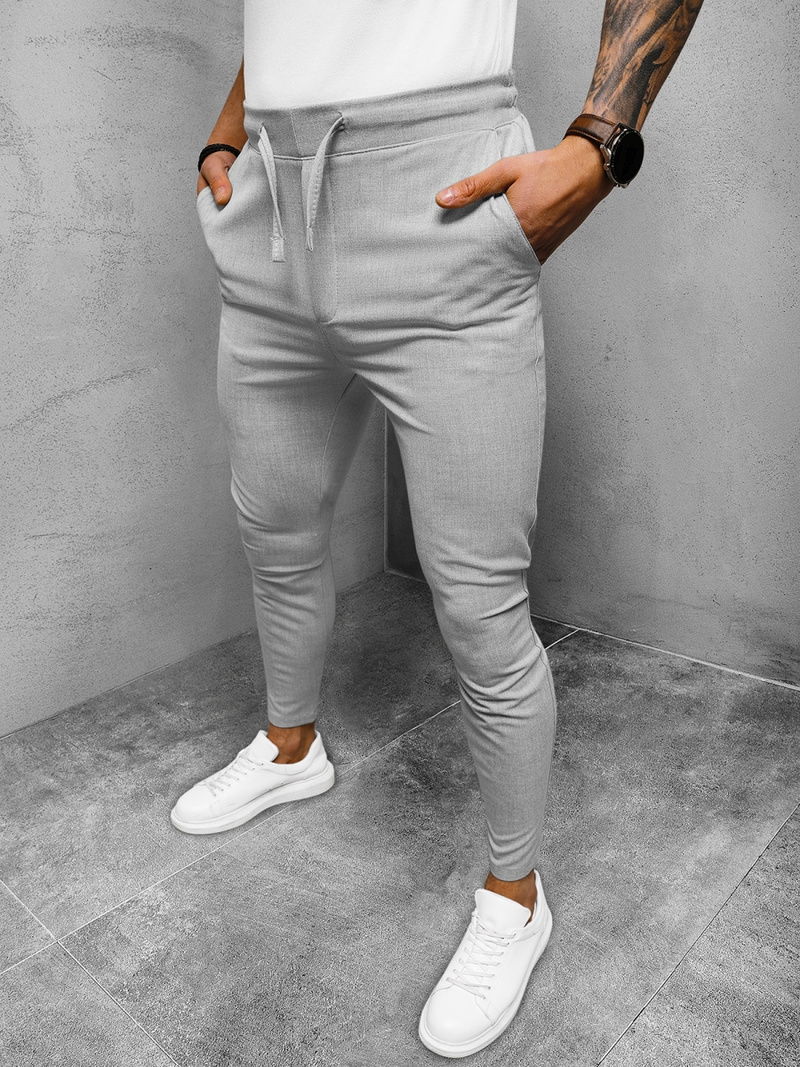 Мъжки панталони сиво OZONEE DJ/2298/22