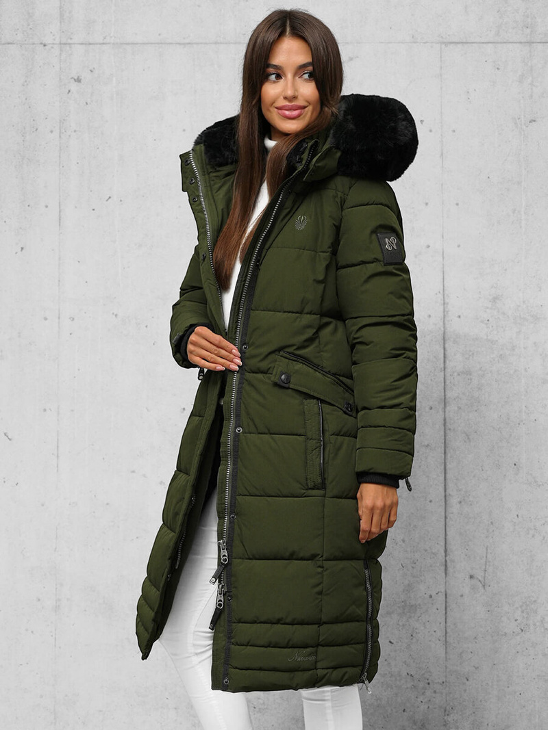 Дамско яке каки OZONEE O/W377