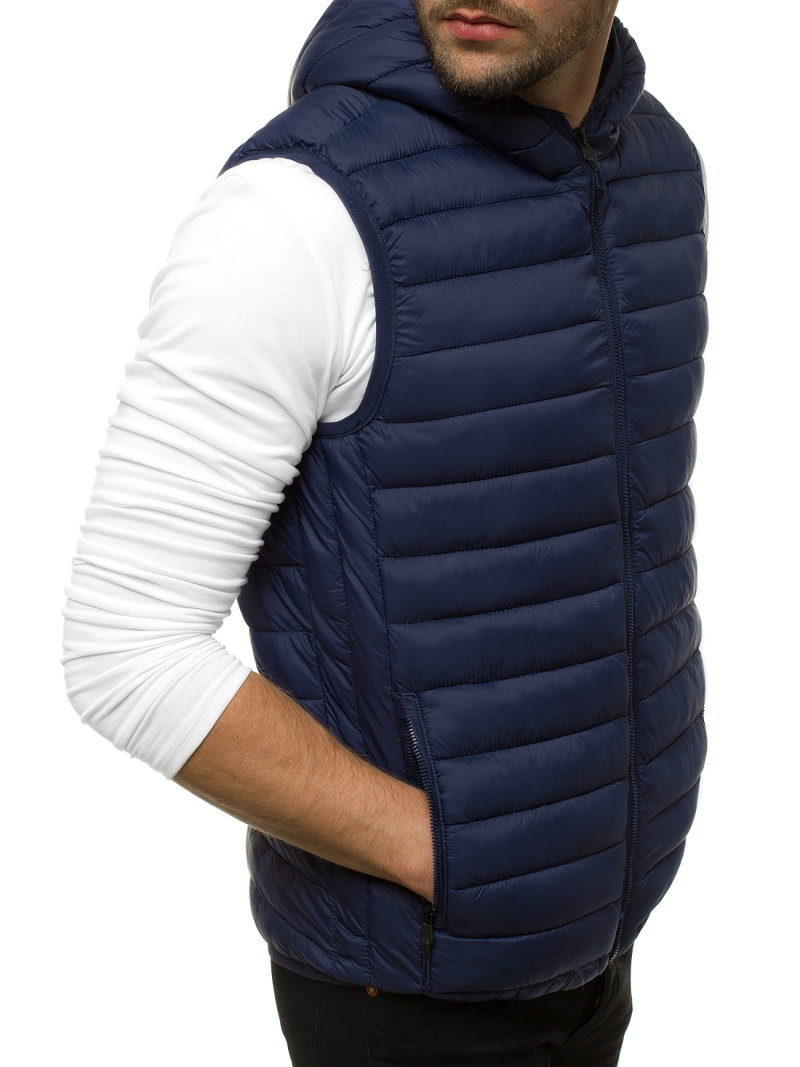 Мъжки елек тъмнсиня OZONEE JS/LY36