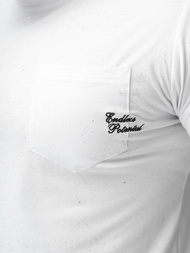 Мъжка тениска бял OZONEE O/QQ1387