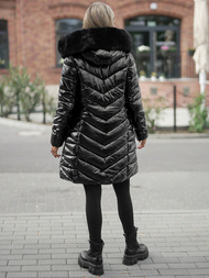 Дамско яке черна OZONEE JS/16M9100/392Z