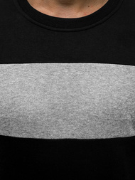 Мъжки суитшърт черно-сив OZONEE JS/2020/2