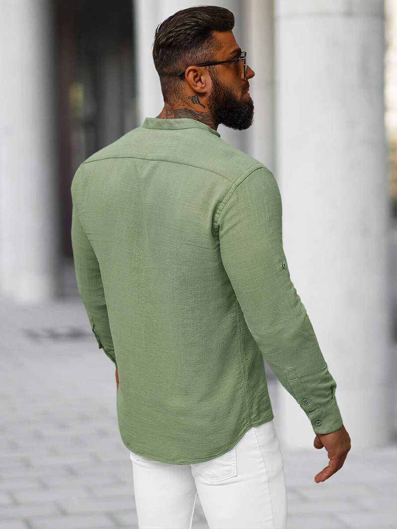 Мъжка риза каки OZONEE O/V114