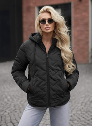 Дамско яке черно OZONEE JS/16M9300/392Z