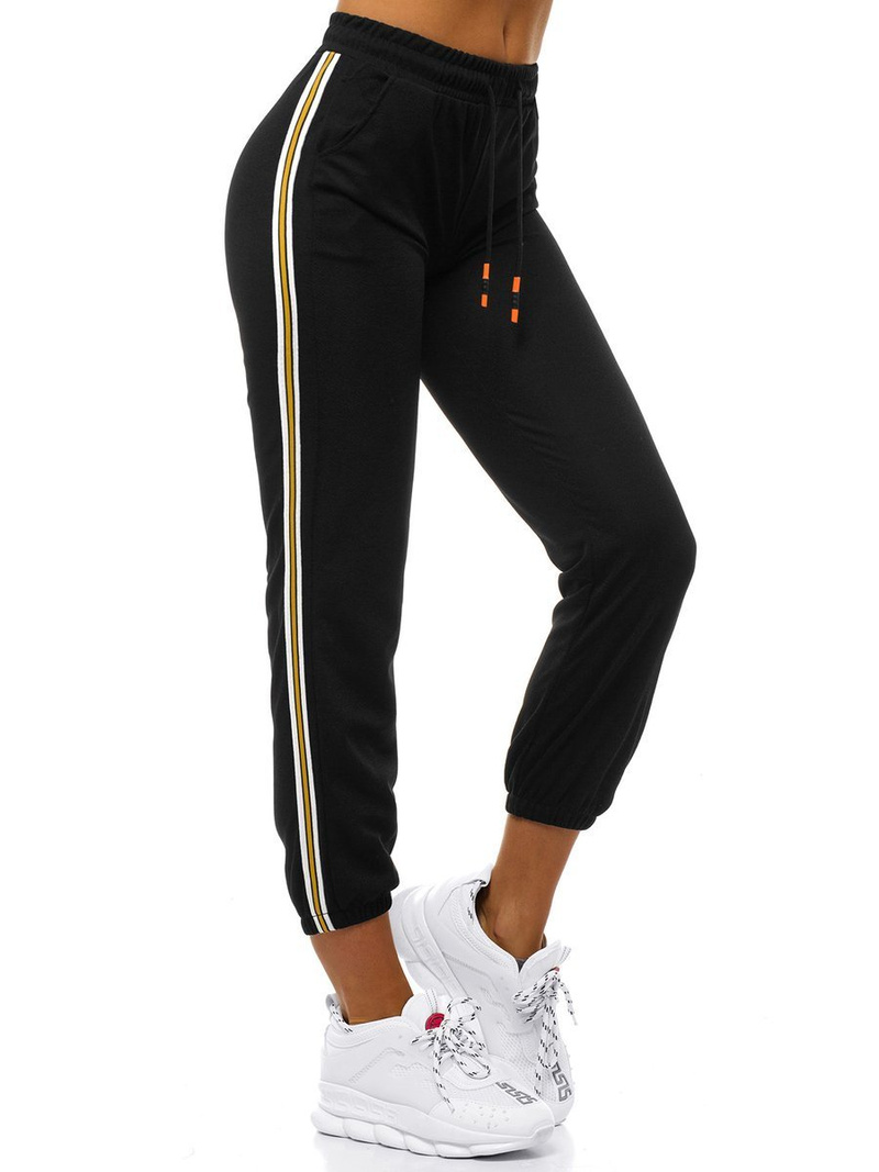 Дамски долнища на анцуг черни OZONEE JS/1020/B1