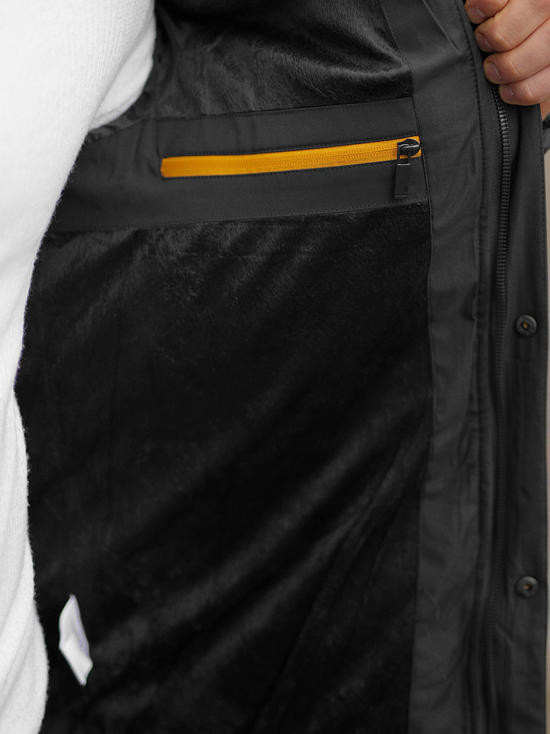 Зимно яке черно OZONEE JS/22M58/392