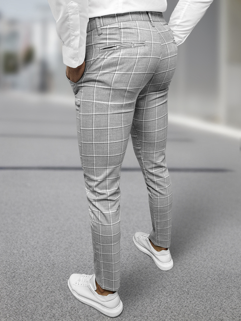 Мъжки панталони сиво OZONEE DJ/5522Z