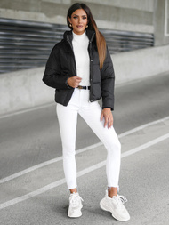 Дамско яке черна OZONEE JS/16M9188/392Z