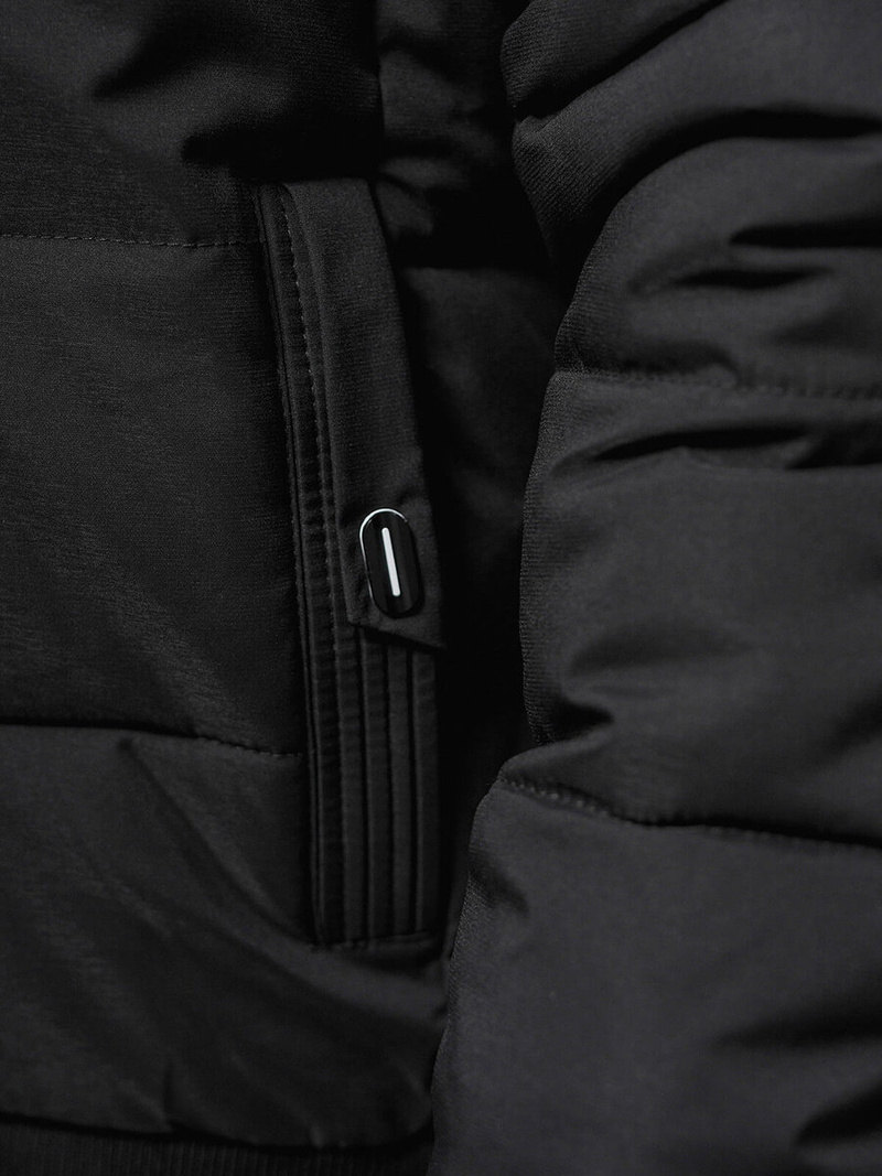 Мъжко яке черна OZONEE JS/84M3029/392