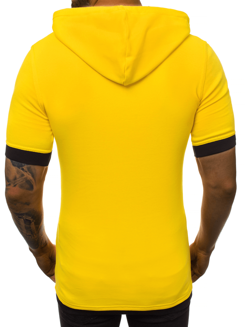 Мъжка тениска жълта OZONEE O/1273Z