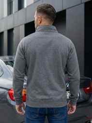 Мъжки суитшърт тъмносив OZONEE JS/2002Z