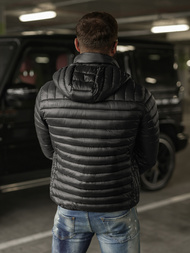 Мъжко яке черна OZONEE JS/16M9336/392BZ