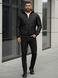 Мъжко яке черно OZONEE JS/MY13Z