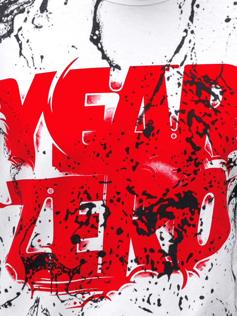 Мъжка тениска бял OZONEE JS/KS1984Z