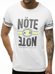 Мъжка тениска бяла OZONEE JS/SS10968