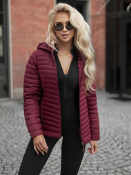 Дамско яке бордо OZONEE JS/11Z8228Z