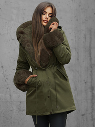 Дамско яке зелена OZONEE JS/16M9062/136