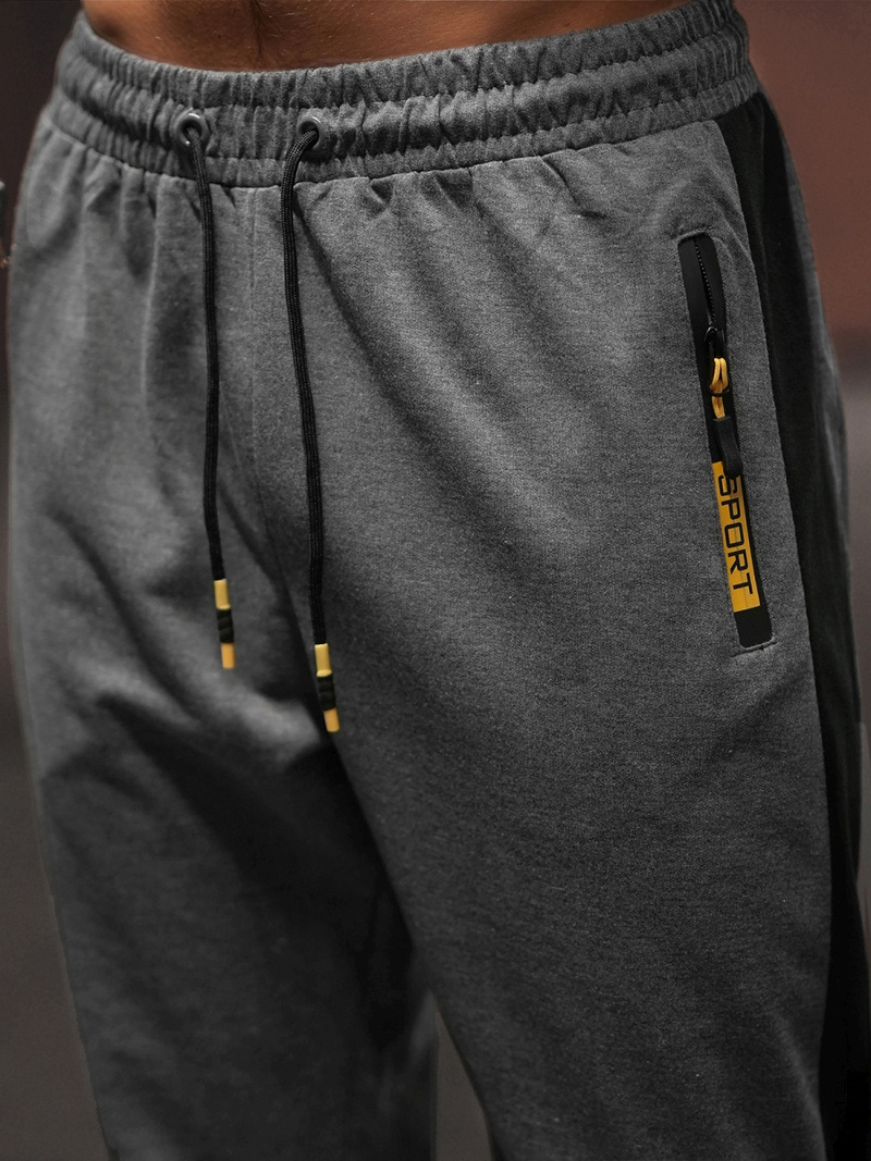 Мъжко долнище на анцуг графитно OZONEE JS/68K10339Z