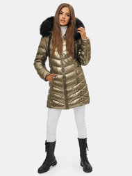 Дамско яке злато OZONEE JS/M778/403