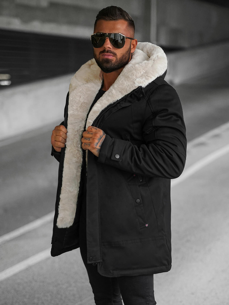 Зимно яке черна OZONEE JS/22M319/392Z