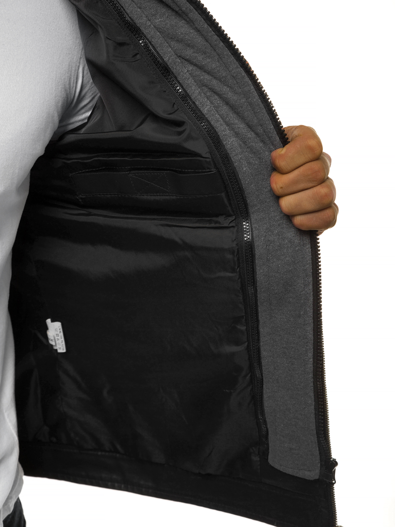 Мъжко яке черно OZONEE JB/JP1136