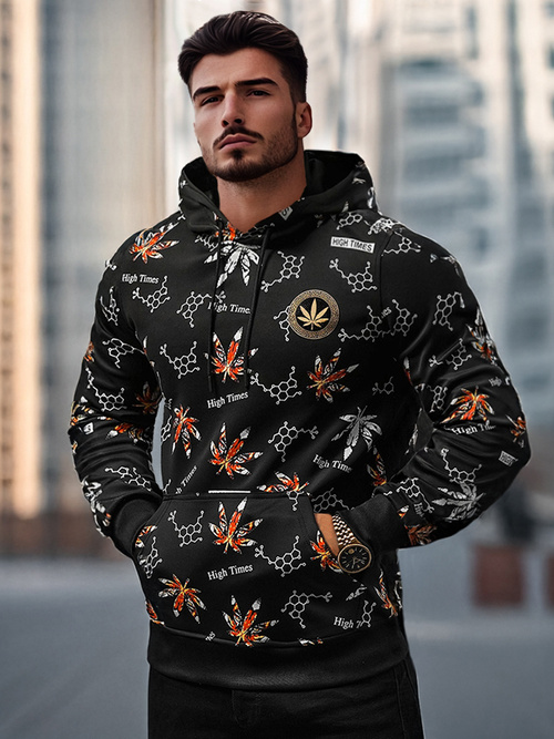 Мъжки суитшърт черен OZONEE O/B266Z