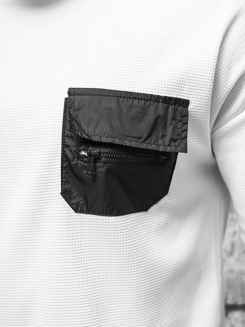 Мъжки спортен екип бял OZONEE JS/8C1132/1