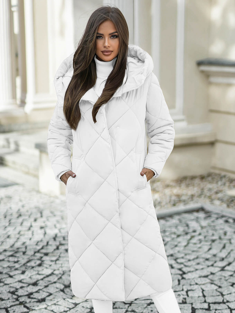 Дамско яке бял OZONEE JS/5M3173/281Z