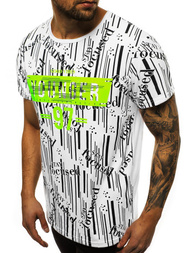 Мъжка тениска бял OZONEE JS/KS1993