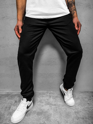 Мъжко долнище на анцуг черно JS/XW007SZ