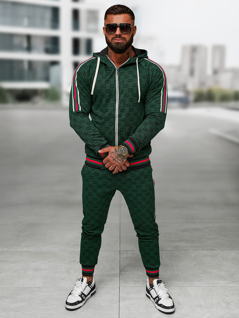 Мъжки спортен екип зелен OZONEE O/FF5111AB